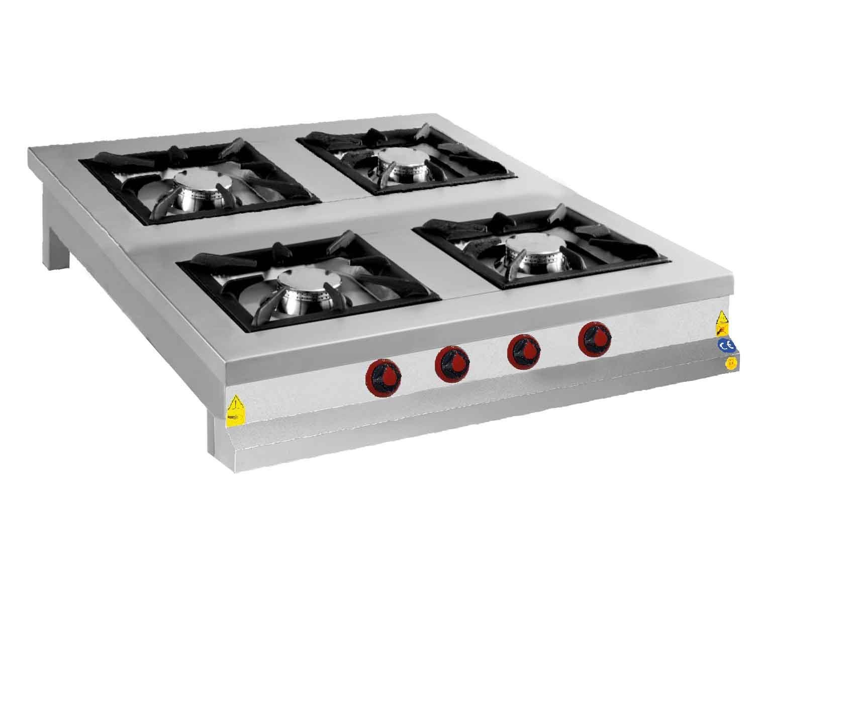 CSA 4 Lü Set Üstü Ocak Gazlı ve Lpg Li Ce Belgeli 90x90x25 cm KRCS.SOG.990.CE (KRCS.SOG.990.CE)