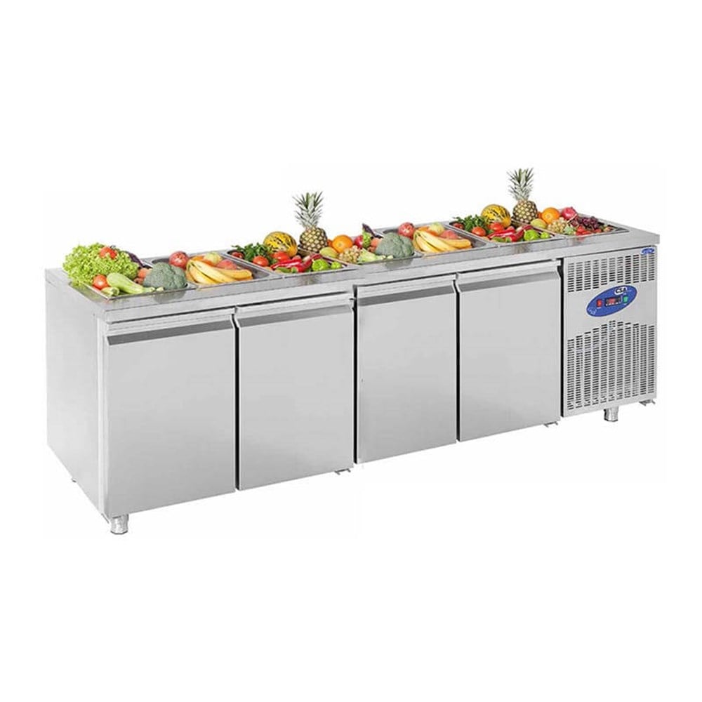CSA 4 Kapılı Havuzlu Saladbar 6 Küvetli 235x70x85 Cm CS.TEZ.4.700.SHS (CS.TEZ.4.700.SHS)