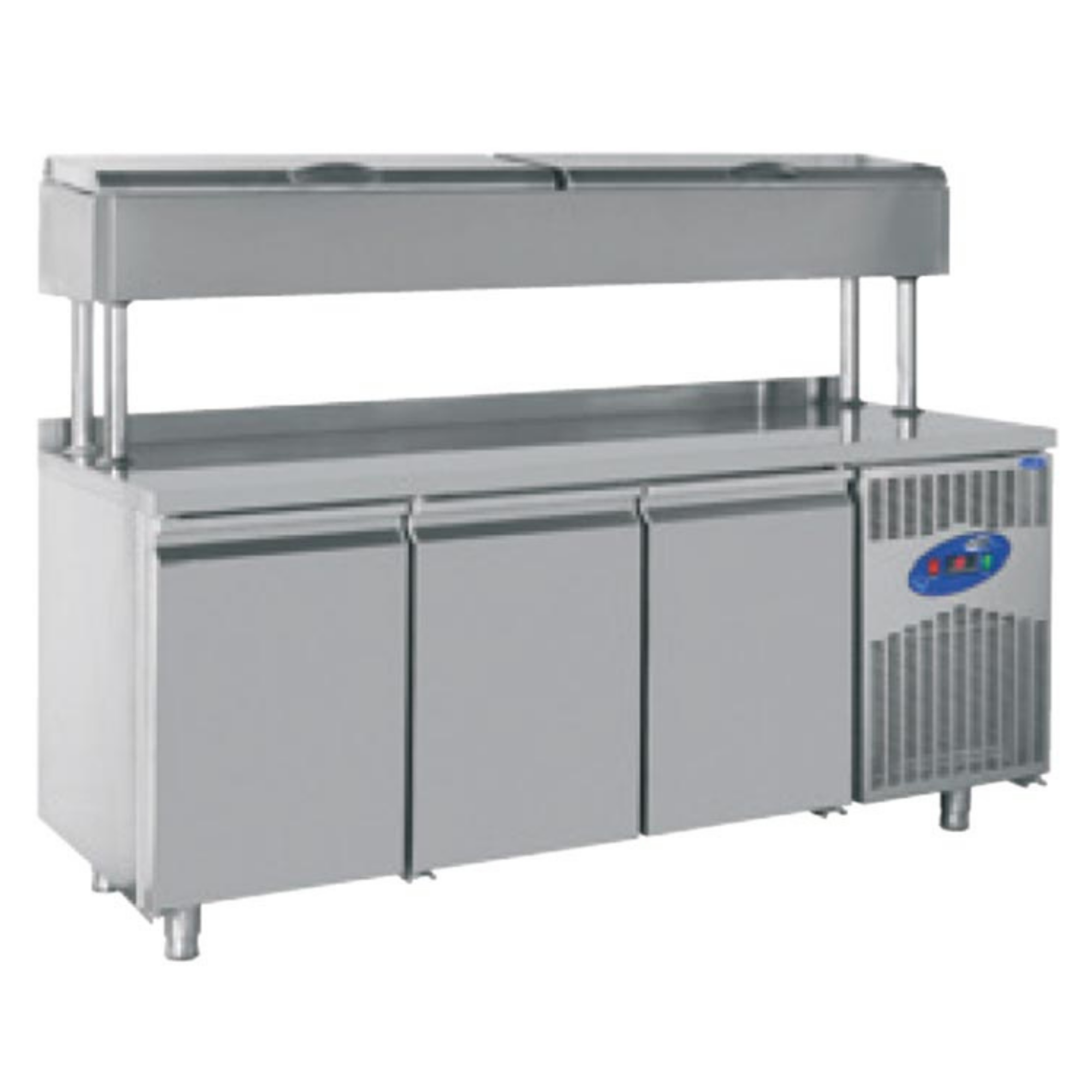 CSA 3 Kapılı Make Up Buzdolabı Yükseltilmiş 188x70x137 cm CS.TEK.3.700.YM (CS.TEK.3.700.YM)
