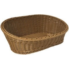 AÇIK BÜFE PLASTİK EKMEK SEPETİ 45x30x8/16 CM