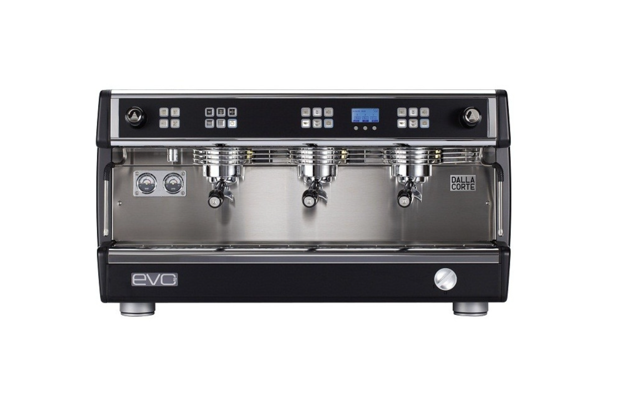 Dalla Corte Evo Barista Kahve Makinesi 3 Gruplu Siyah (EVO2-H-3-N)