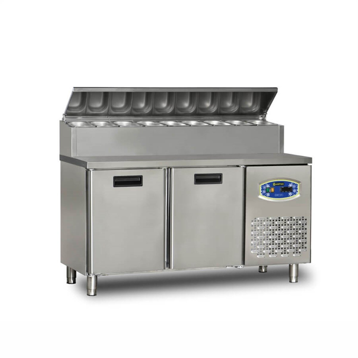 Dampak 2 Kapılı Pizza Hazırlık Buzdolabı 22TBF2S-PA70 150x70x109 (22TBF2S-PA70)
