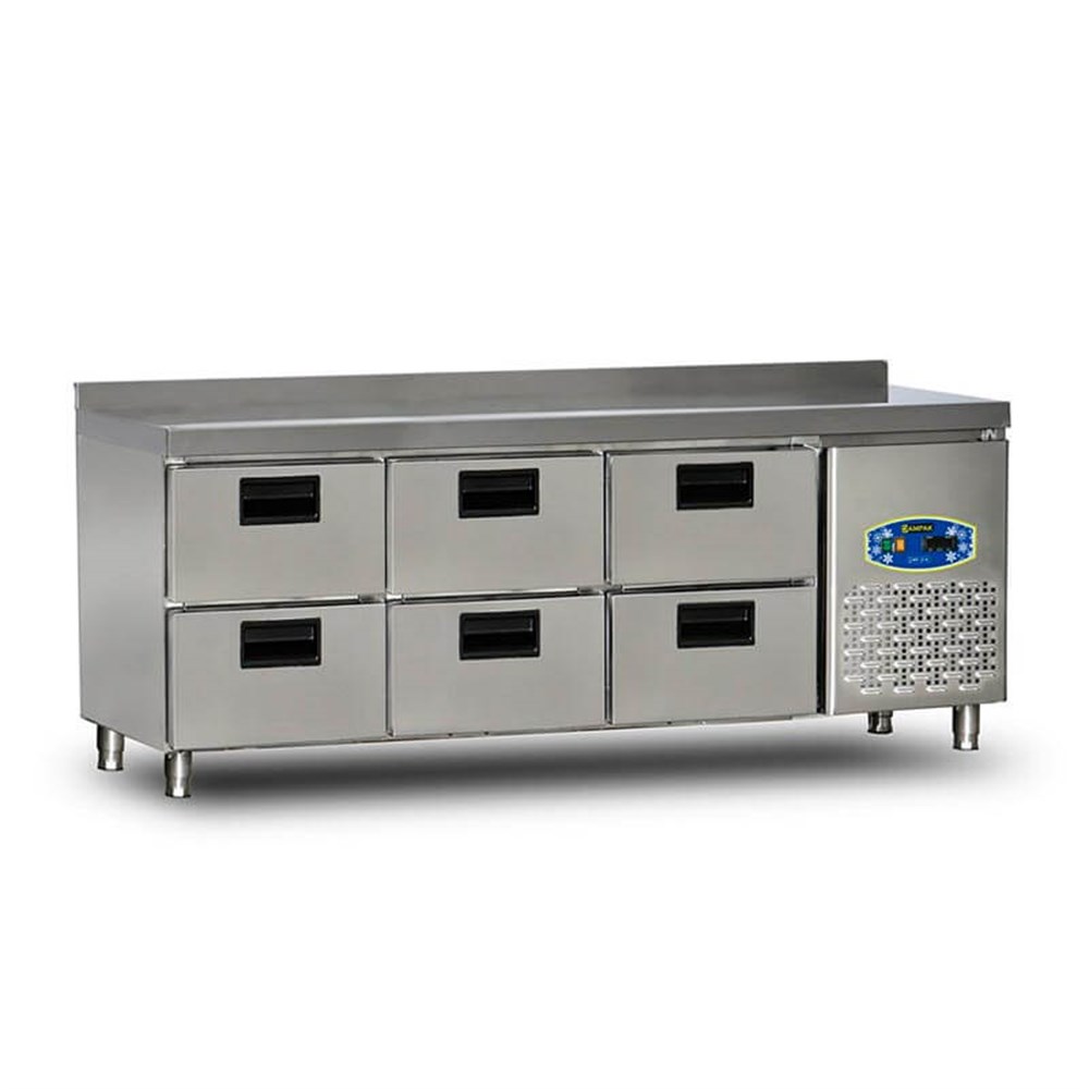 Dampak 6 Çekmeceli Tezgahaltı Buzdolabı 200x70x85 22TBF0S-70.6C (22TBF0S-70.6C)
