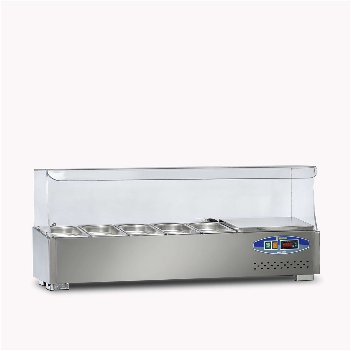 Dampak Soğutmalı Set Üstü Saladbar 5 Küvetli 120x35x40 cm 22SBS05-12 (22SBS05-12)