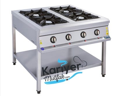 Görkem 4 Lü Taban Raflı Ocak Gazlı ve Lpg Li 100X100X85 cm 206 (206)