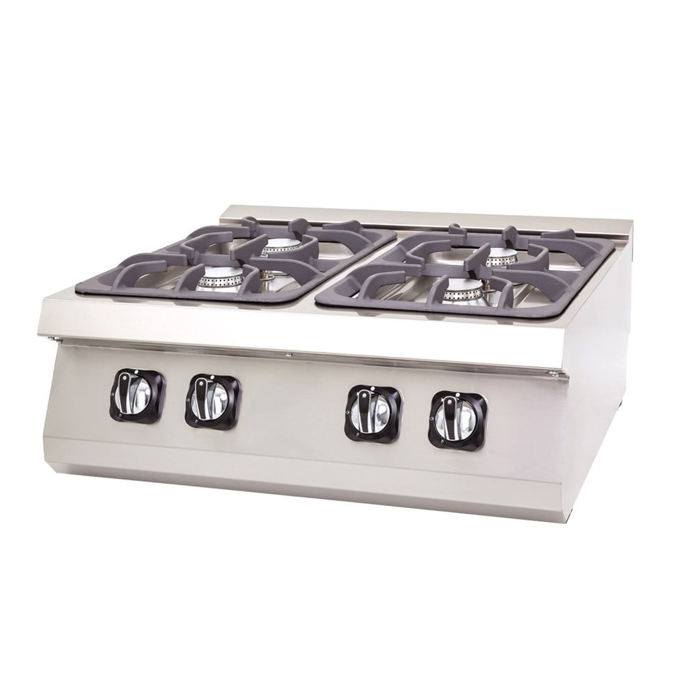 DRN 4 Lü Ocak Set Üstü Gazlı ve Lpg Li 80x73x30 Cm DRNG0-8070 (DRNG0-8070)