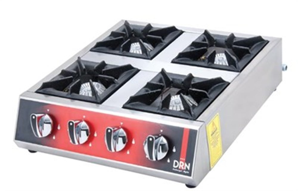 DRN 4 Lü Mini Ocak Set Üstü Gazlı ve Lpg Li 50x55x16 Cm DRNMO-4 (DRNMO-4)