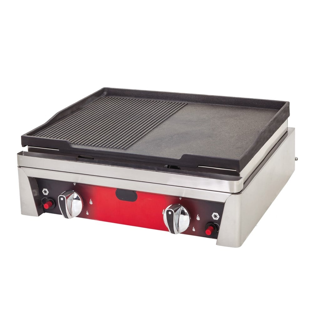 DRN 50 Cm Döküm Izgara Yarı Oluklu Gazlı ve Lpg Li 50x50x20 Cm DRNPDIZG-50 (DRNPDIZG-50)