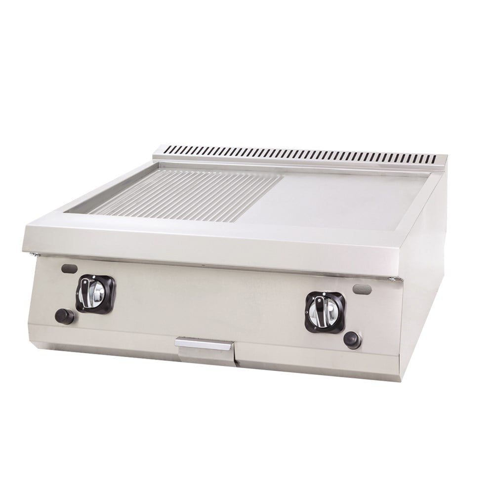 DRN Gazlı Pleyt Izgara Yarı Oluklu Yarı Düz Set Üstü 80x63x30 cm DRNGI-8060ND (DRNGI-8060ND)