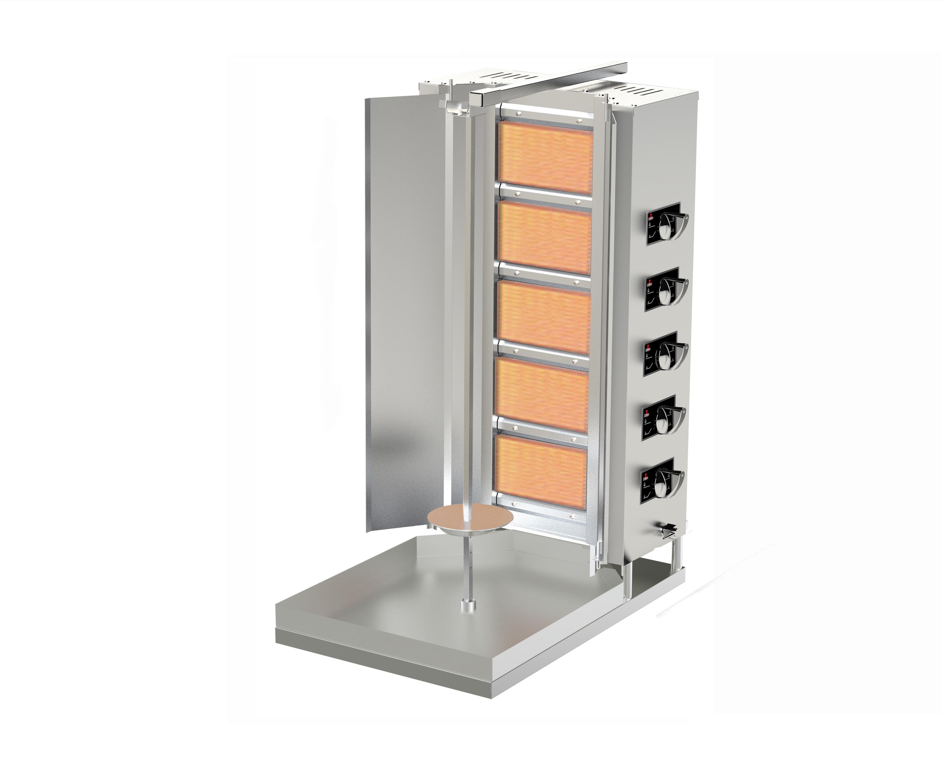 DRN Sabit Döner Ocağı 5 Radyanlı Gazlı veLpg Li 55x70x117 Cm DRNDSG-5 (DRNDSG-5)