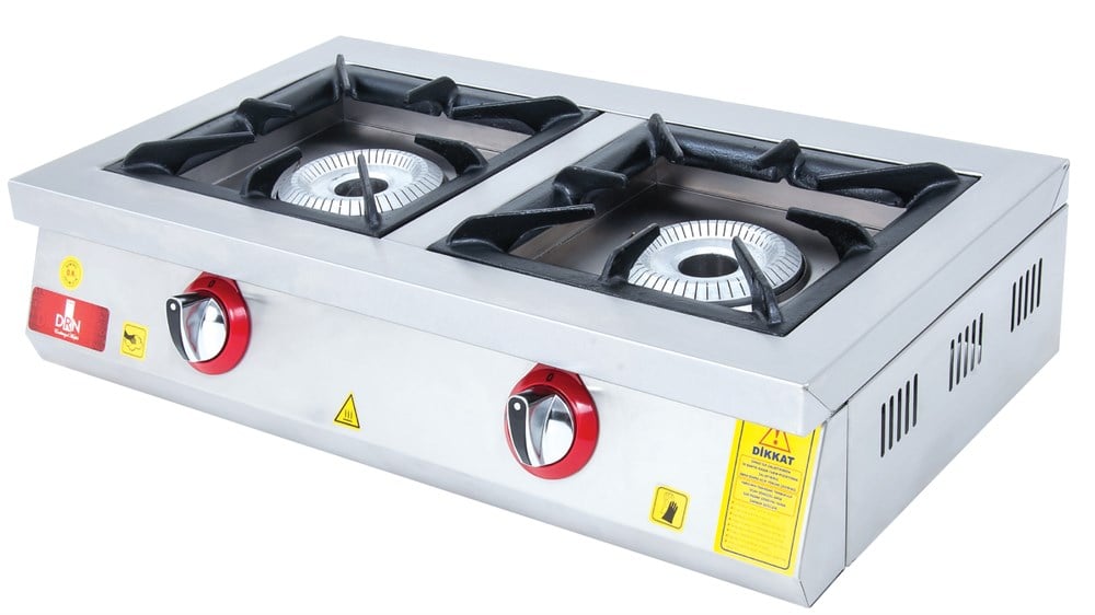 DRN 2 Li Set Üstü Ocak Gazlı ve Lpg Li 80x49x20 Cm DRNLOS-2 (DRNLOS-2)