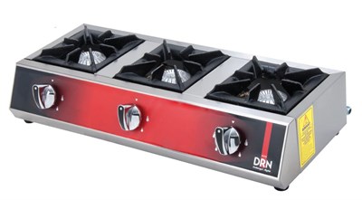 DRN 3 Lü Mini Ocak Set Üstü Gazlı ve Lpg Li 75x30x16 Cm DRNMO-3 (DRNMO-3)