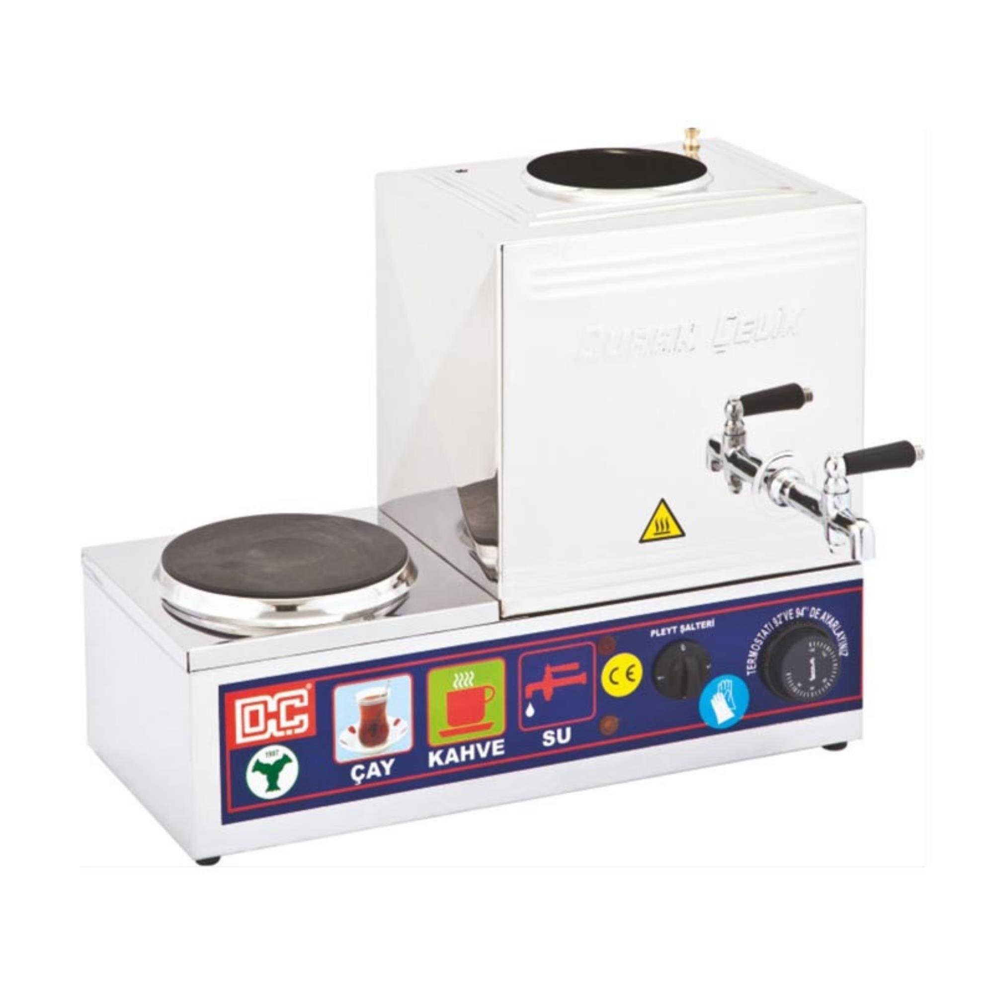 Duran Çelik Çay Kazanı Tek Demlikli 12 Litre Elektrikli Pleytli DÇ013 (DÇ013)