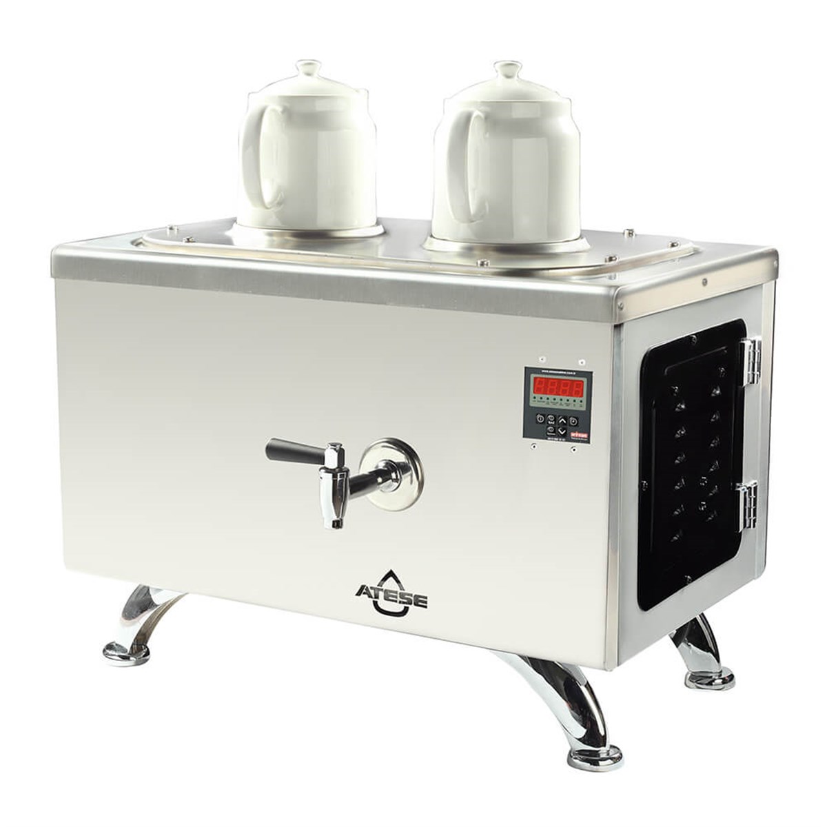 Ateşe Efes Smart Elektrikli 2 Demlikli Çay Makinesi (INOX ESE2) (INOX ESE2)