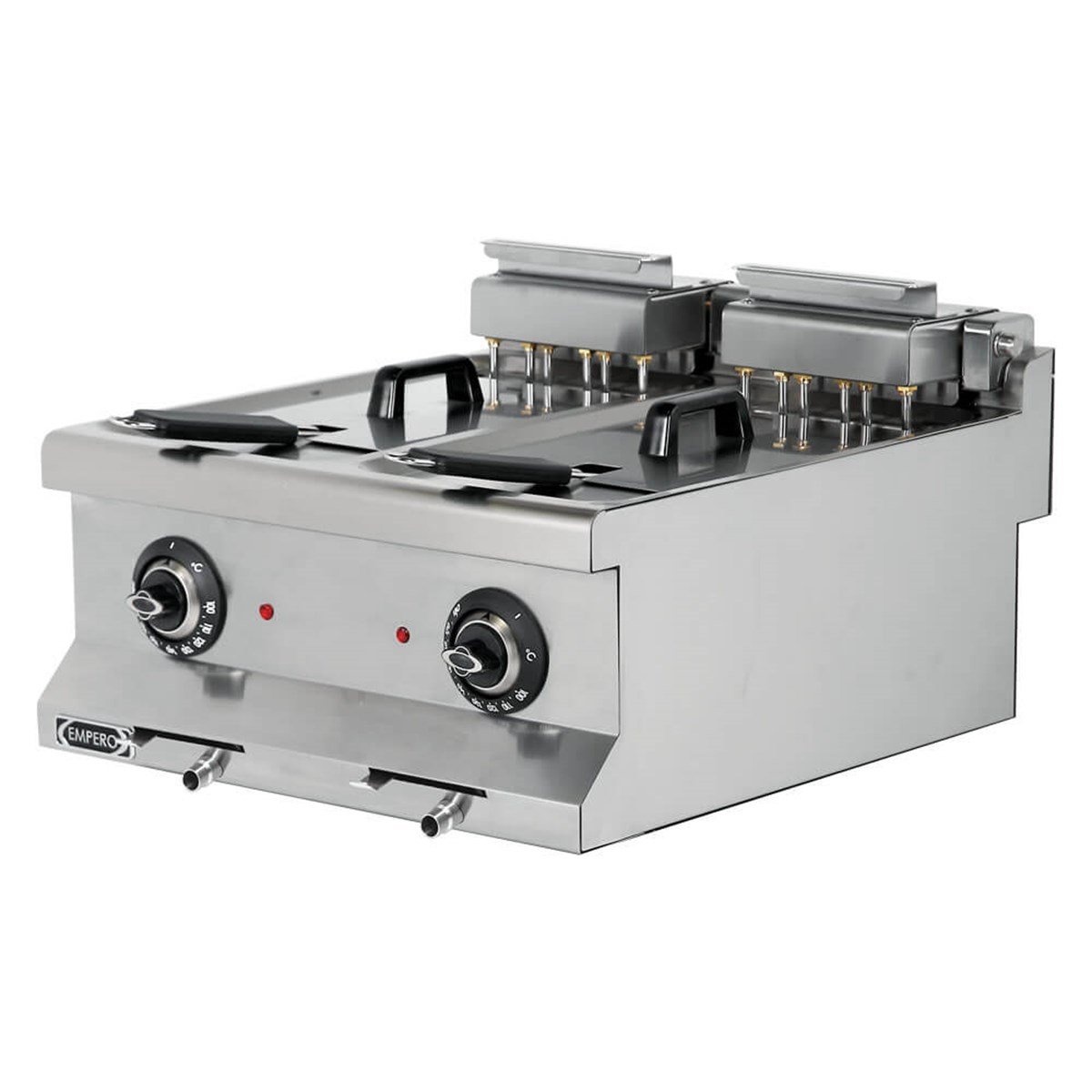 Empero Elektrikli Fritöz 10+10 Litre Tahliyeli 60x63x28 EMP.6FE020 (EMP.6FE020)