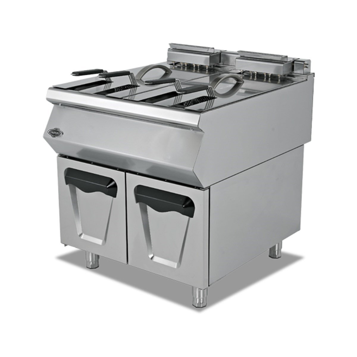Empero Gazlı Fritöz 16+16 Litre Alt Dolaplı 80x73x85 cm EMP.PLS.7FG020 (EMP.PLS.7FG020)