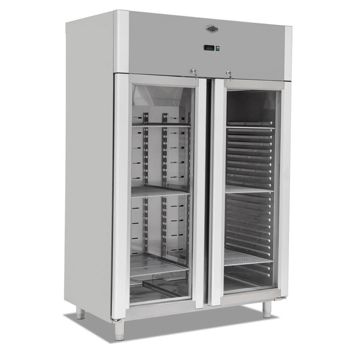 Empero Dik Tip Buzdolabı Çift Cam Kapılı 140x80x205 cm EMP.140.80.03 (EMP.140.80.03)
