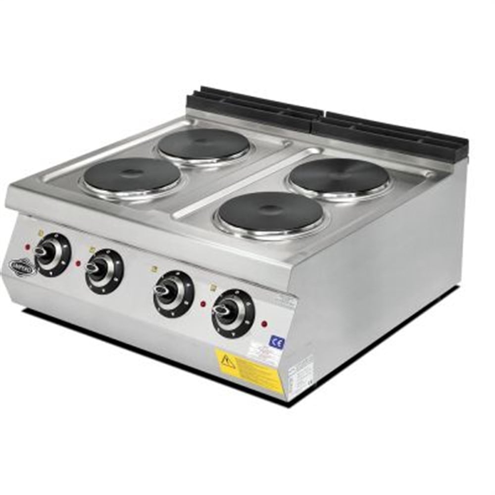 Empero Elektrikli Ocak 4 Yuvarlak Pleytli Ocak 80x73x30 cm EMP.PLS.7KE020-Y (EMP.PLS.7KE020-Y)
