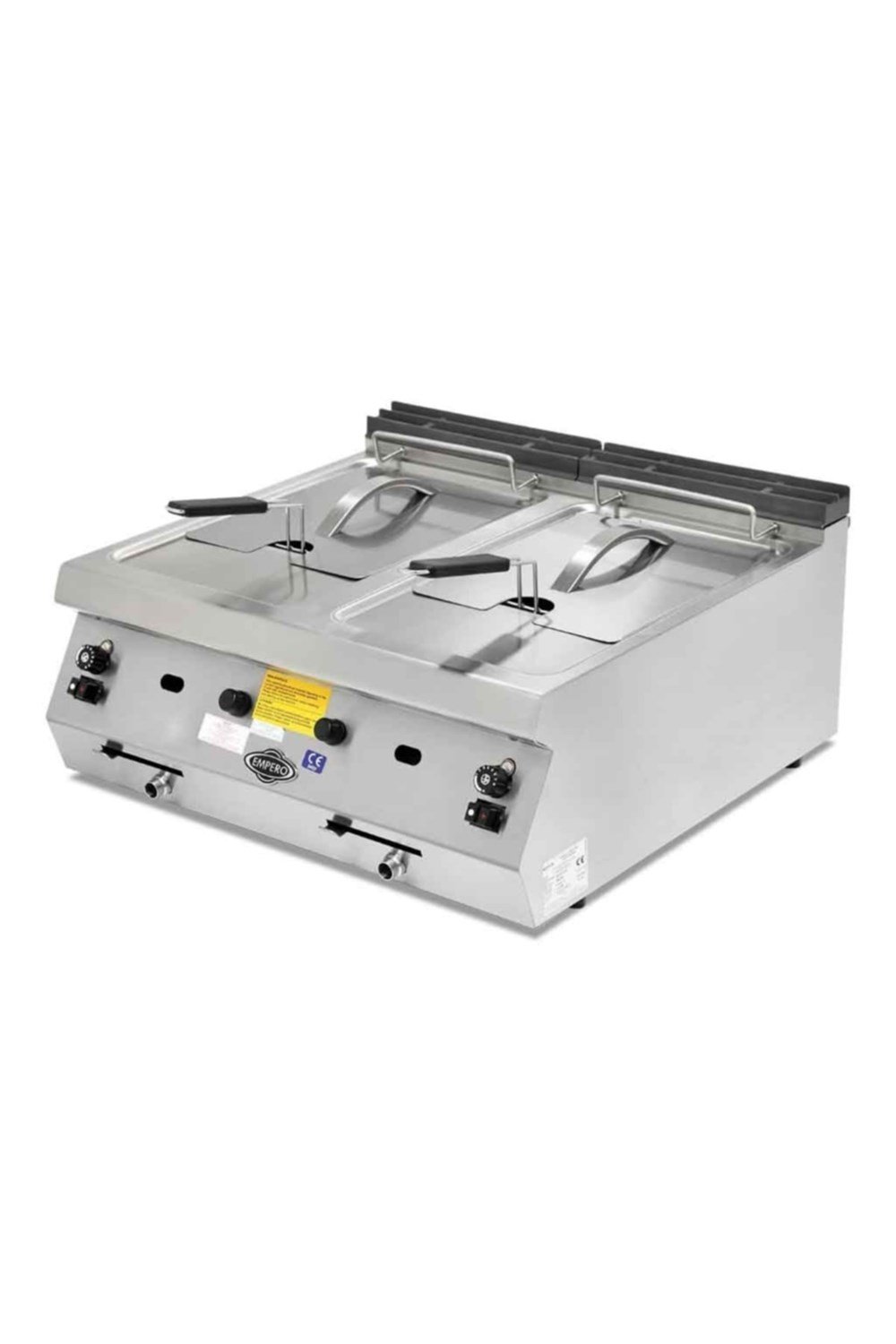 Empero Gazlı Fritöz 12+12 Litre Ce Belgeli 80x73x30 cm EMP.PLS.7FG020-S (EMP.PLS.7FG020-S)