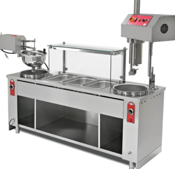 Empero Saray ve İzmir Lokma Makinesi Tulumba Şekilldirme Makinesi ve Tezgahı Komple Set EMP.TK.001+EMP.LK.001+EMP.LK.006 (EMP.TK.001+EMP.LK.001+EMP.LK.006)