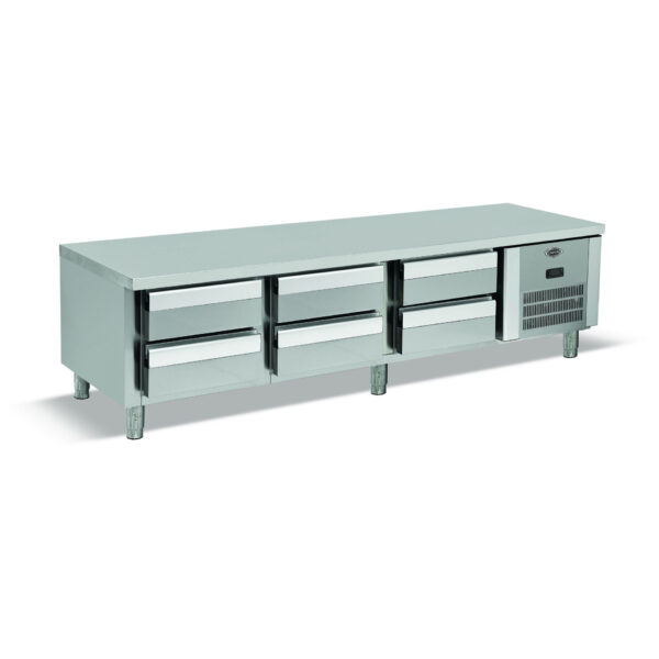 Empero EMP.200.70.01-S Set Altı Buzdolabı (Fanlı) – 6×1/1 100 – 200x70x55 cm