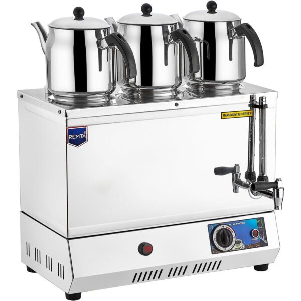 Remta EP03 Elektrikli Çay Ocağı 55 Model – 3 Demlikli, 34 Litre (Pleytsiz)