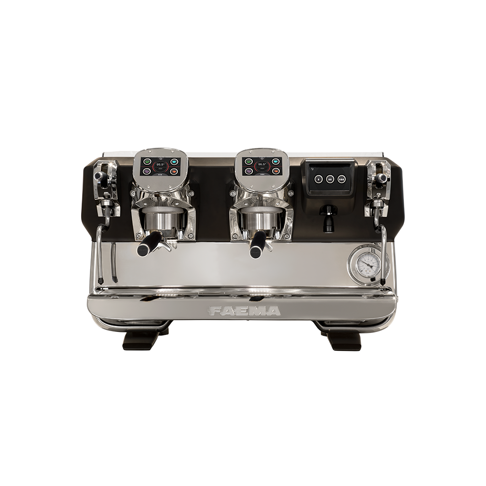 Faema Tam Otomatik Espresso Kahve Makinesi 2 Gruplu Kahve Makinesi Dijital Ekran E71 A/2 Touch Black (E71 A/2 Touch Black)