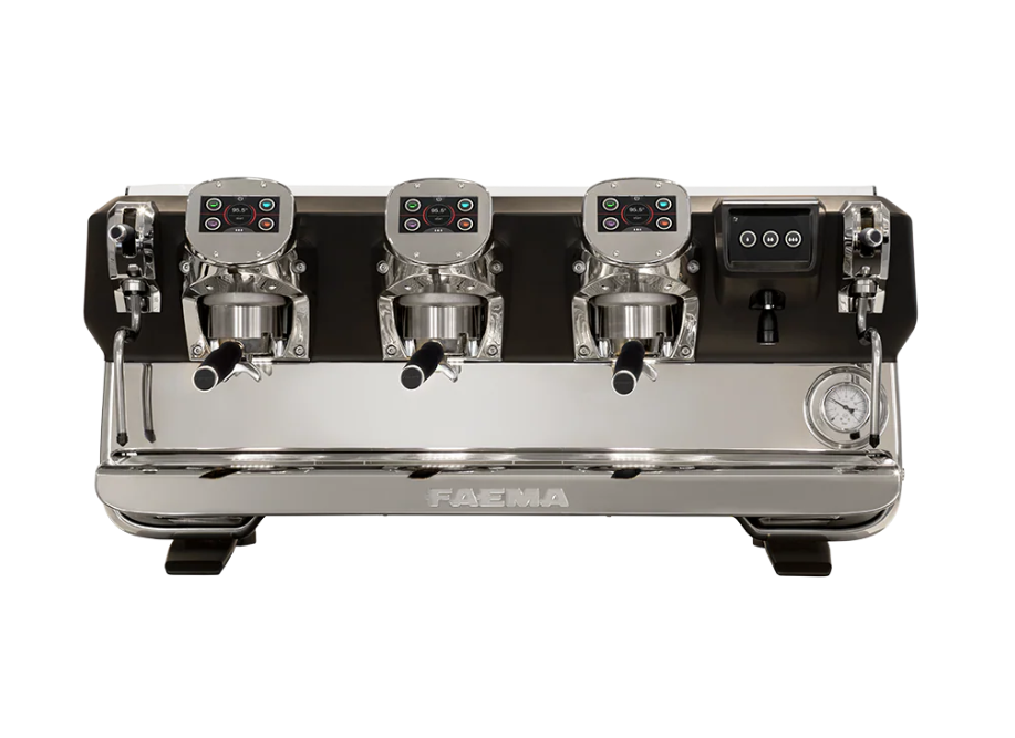 Faema Tam Otomatik Espresso Kahve Makinesi 3 Gruplu Kahve Makinesi Dijital Ekran E71 A/3 Touch Black (E71 A/3 Touch Black)