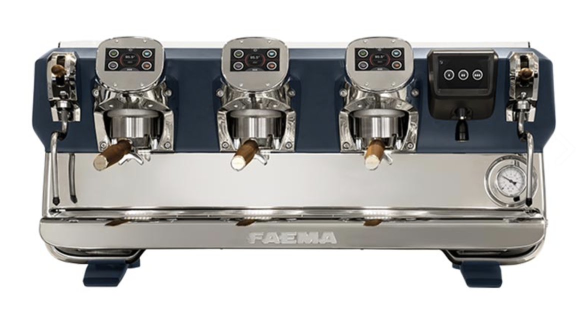 Faema Tam Otomatik Espresso Kahve Makinesi 3 Gruplu Kahve Makinesi Dijital Ekran E71 A/3 Touch Blue Pearl (E71 A/3 Touch Blue Pearl)