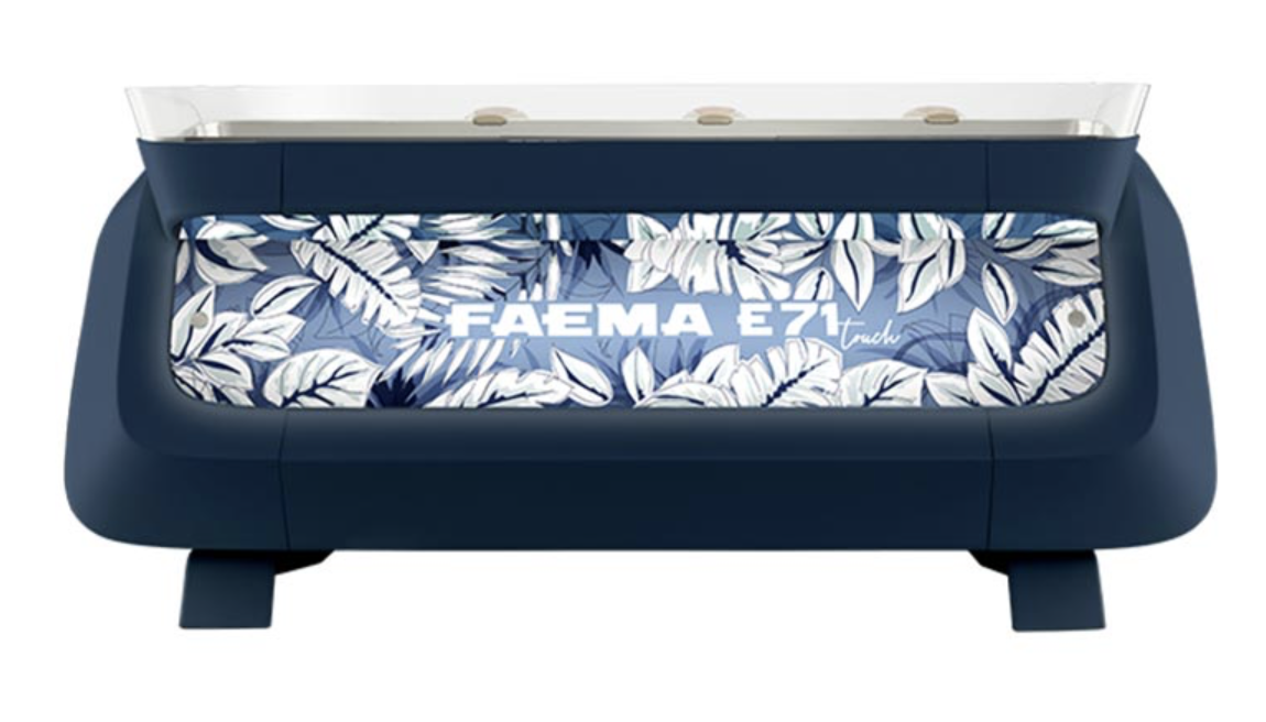 Faema Tam Otomatik Espresso Kahve Makinesi 3 Gruplu Kahve Makinesi Dijital Ekran E71 A/3 Touch Blue Pearl (E71 A/3 Touch Blue Pearl)