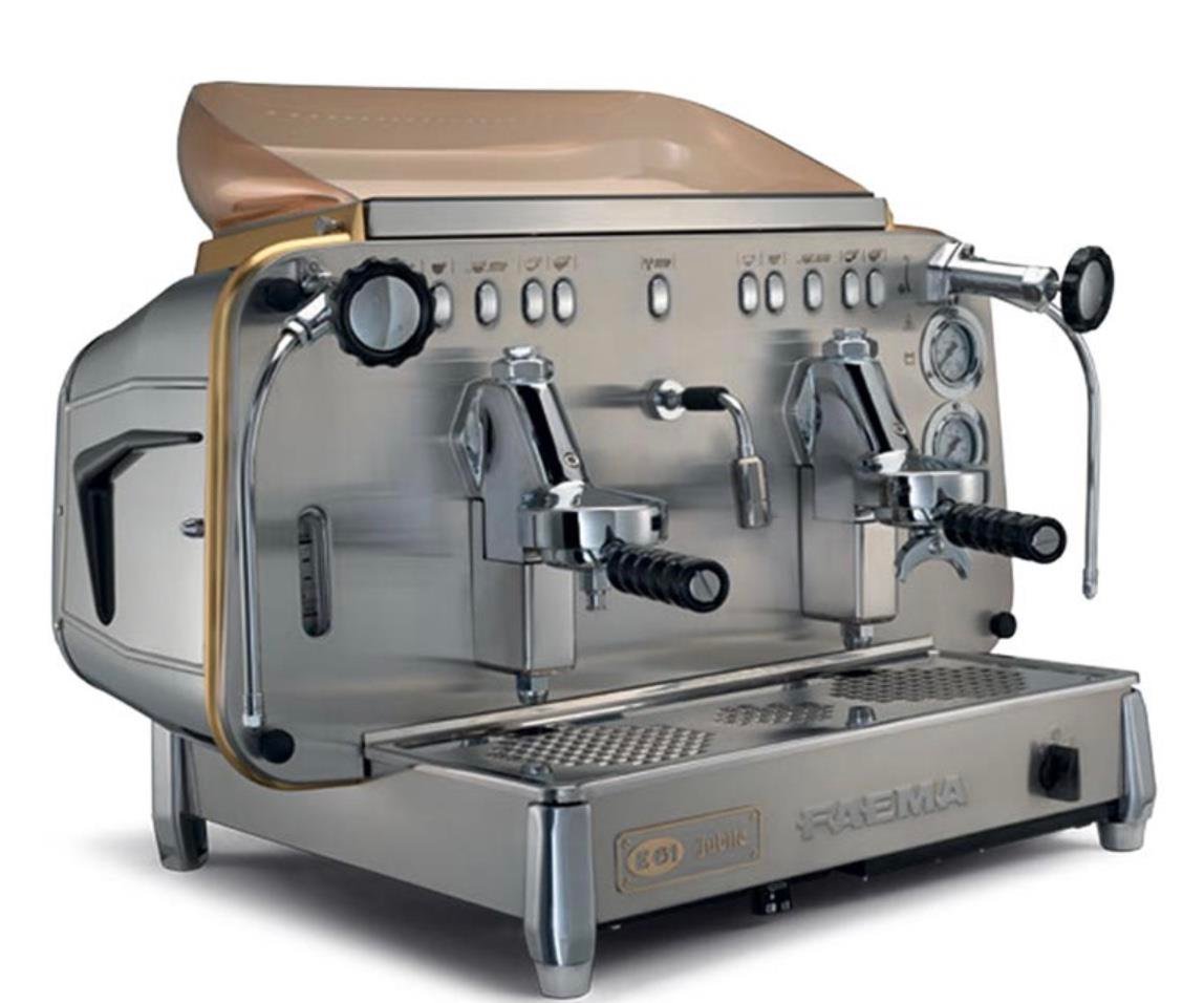Faema Tam Otomatik Espresso Kahve Makinesi 2 Gruplu Kahve Makinesi E61 A/2 Jubile White&Wood (E61 A/2 Jubile White&Wood)