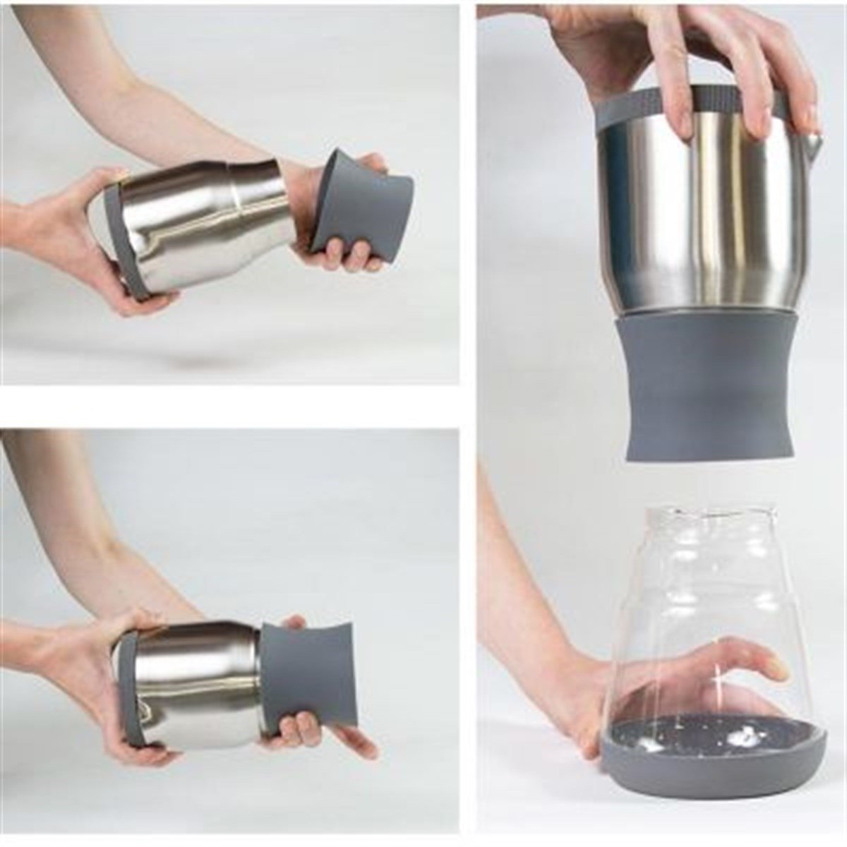 Fellow Products Duo Coffee Steeper Nitelikli Kahve Demleyici, Manuel, Gri ( Products Duo Coffee Steeper )