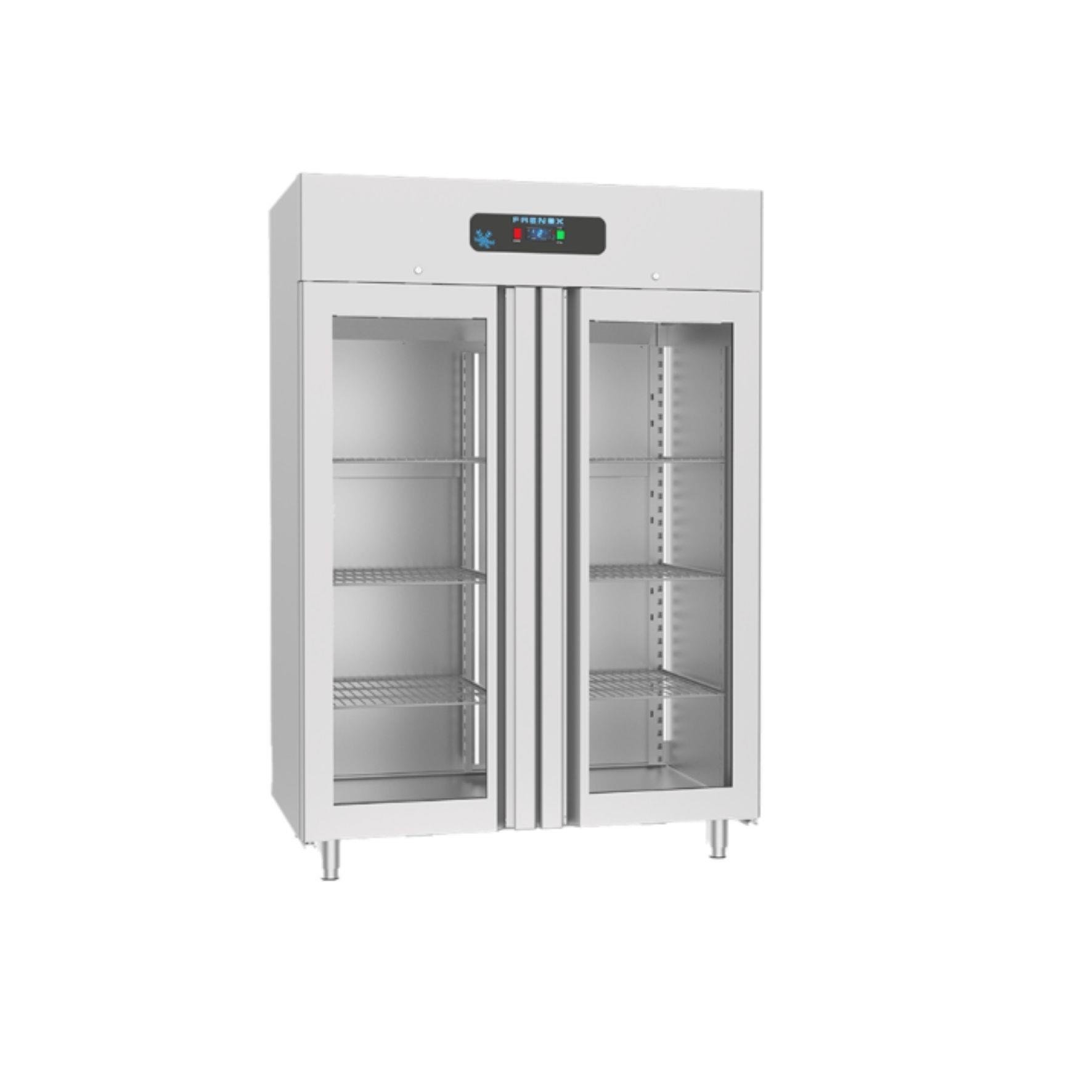 Frenox Camlı İki Kapılı Dik Tip Buzdolabı Gastronom Seri 140x81x205 cm 430 Kalite BN14-M-G-R290 (BN14-M-G-R290)