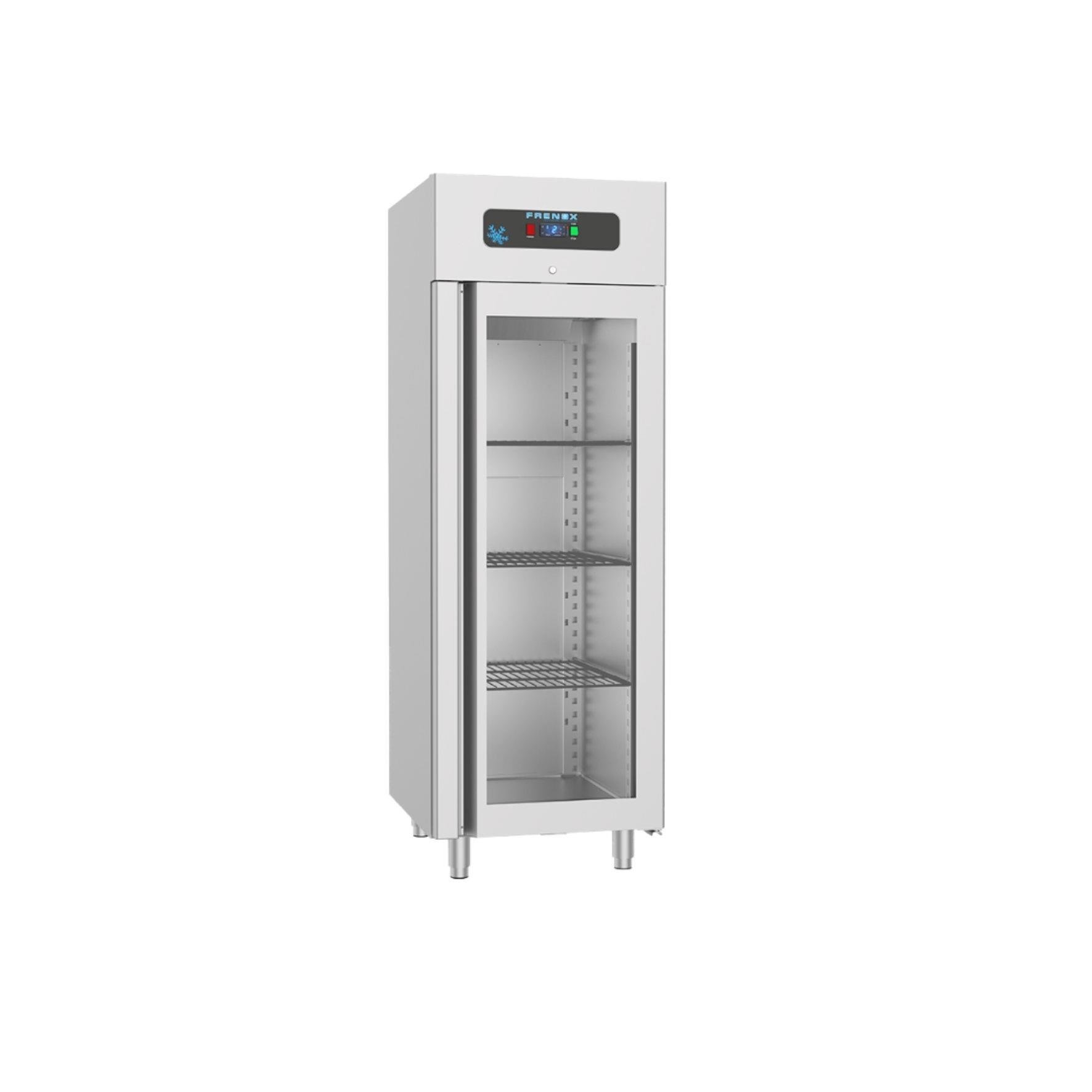 Frenox Camlı Tek Kapılı Dik Tip Buzdolabı Gastronom Seri 70x81x205 cm 304 Kalite VN7-M-G-EF-R290 (VN7-M-G-EF-R290)