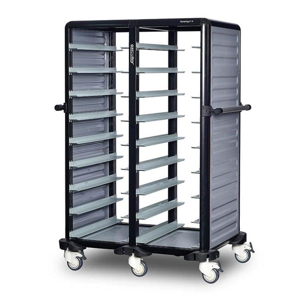 Gastrolley İkili Termo Tepsi Taşıma Arabası 9+9 Raflı İki Yanı Kapalı + Arka Kapalı 101x75x149 G.TT.18.D.3 (G.TT.18.D.3)