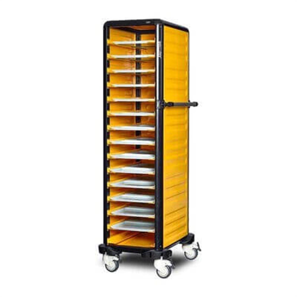 Gastrolley Tepsi Taşıma Arabası 15 Raflı 2 Yanı+Arka Kapalı 57x71x174 G.ST.150.S.3 (G.ST.150.S.3)