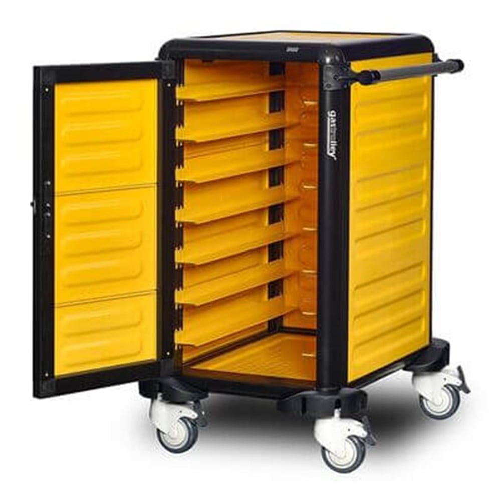 Gastrolley Tepsi Taşıma Arabası 7 Raflı Kapılı 57x75x99 G.ST.75.S.4 (G.ST.75.S.4)