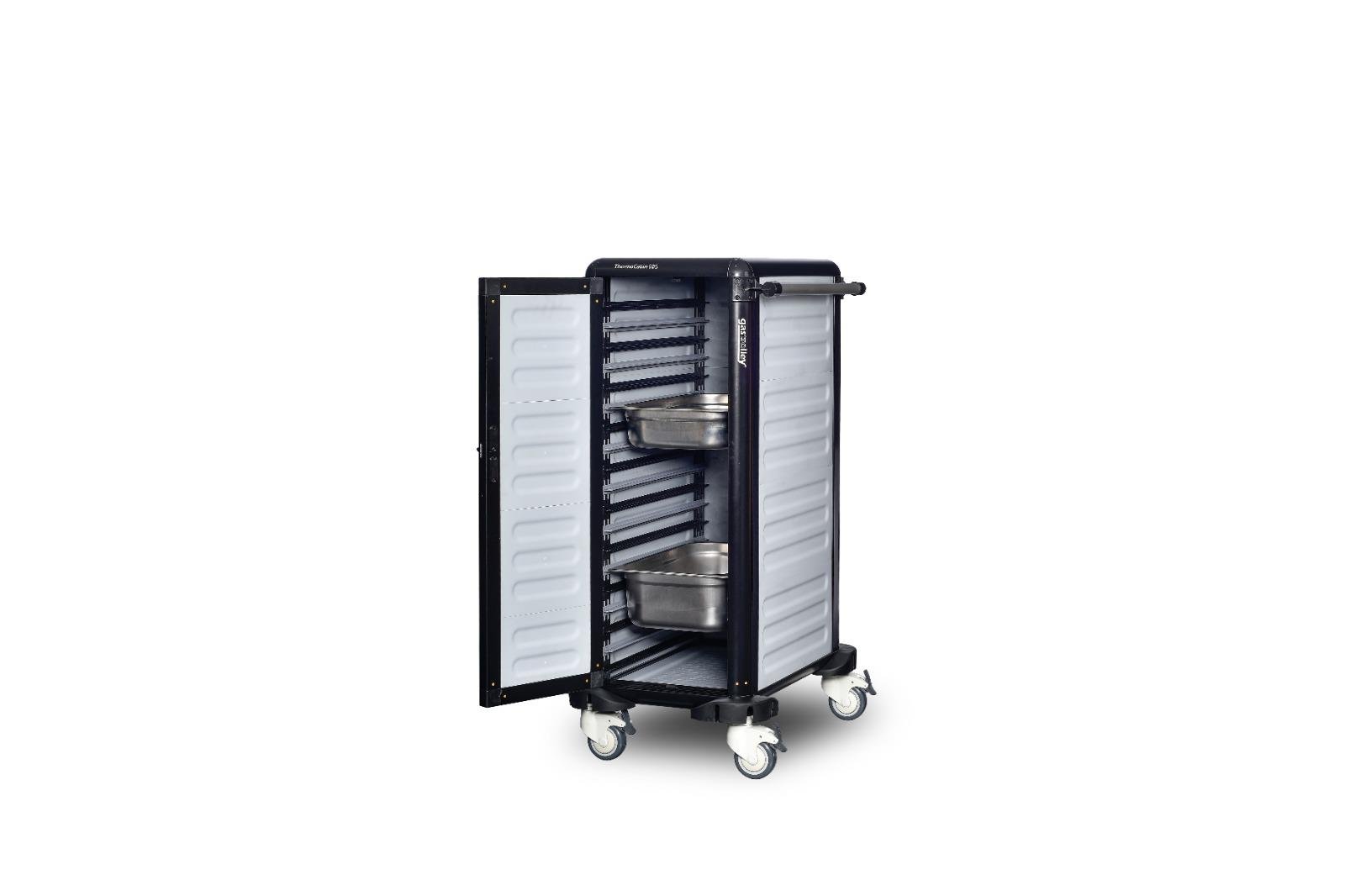 Gastrolley Termo Tepsi Taşıma Arabası 9 Raflı İki Yanı Kapalı+ Arka Kapalı+Kapılı 57x75x149 G.TT.09.S.4 (G.TT.09.S.4)