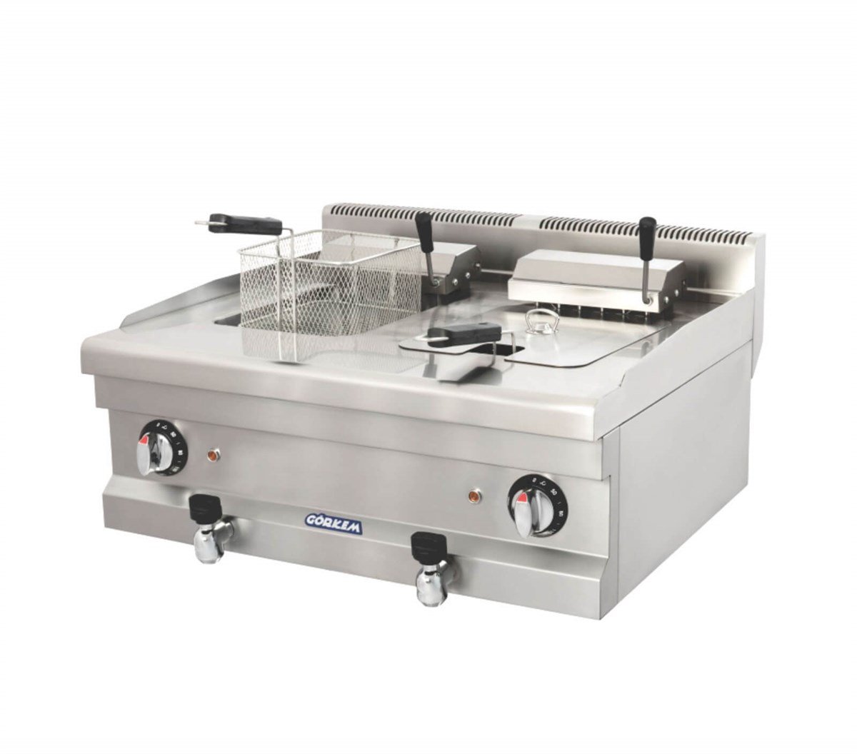 Görkem Elektikli Fritöz 12+12 Litre 80x71x42 cm 702 (702)