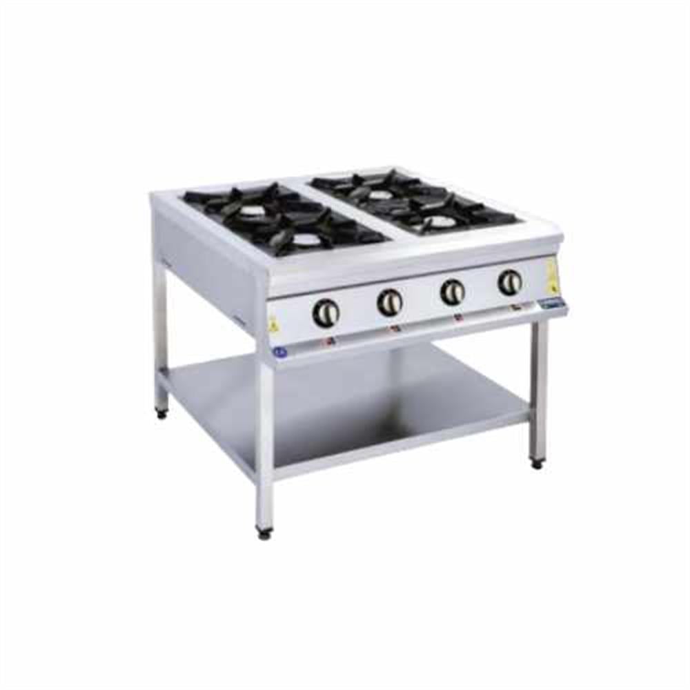 Görkem 4 Lü Taban Raflı Ocak Gazlı ve Lpg Li 80x80x85 Cm 204 (204)