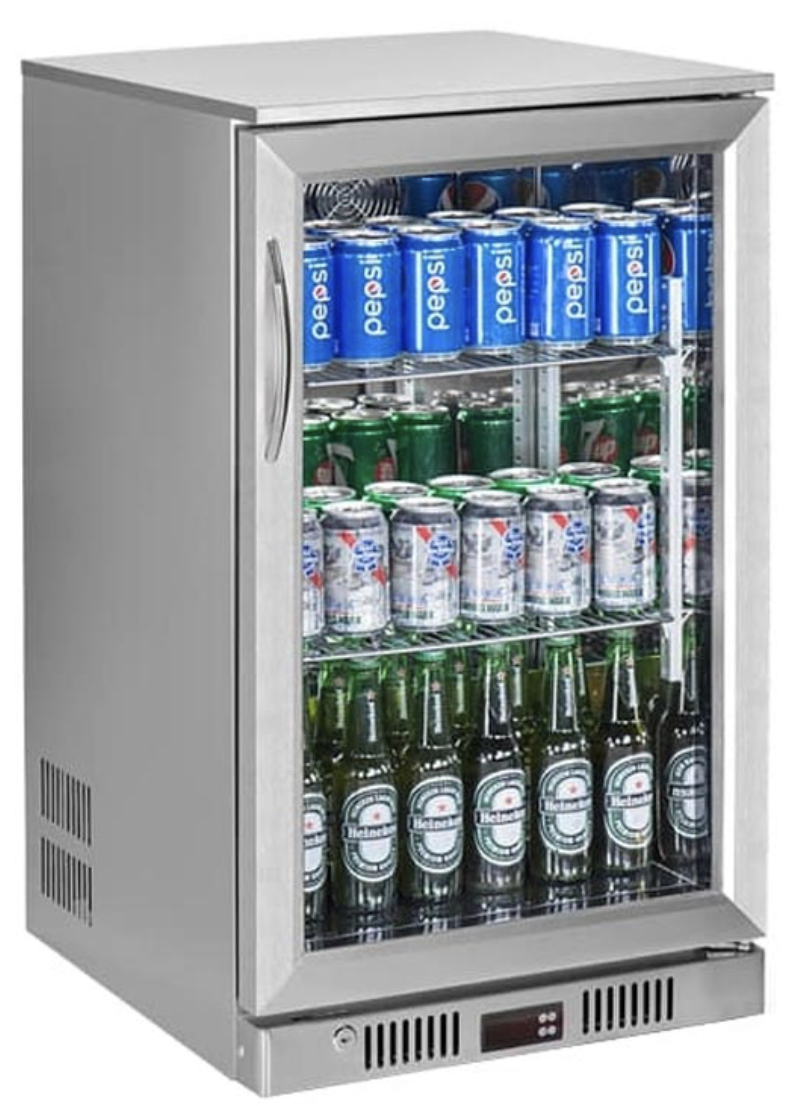 Gtech Paslanmaz Bar Arkası Tek Kapılı Şişe Soğutucu - SC-118F-S (SC-118F-S)
