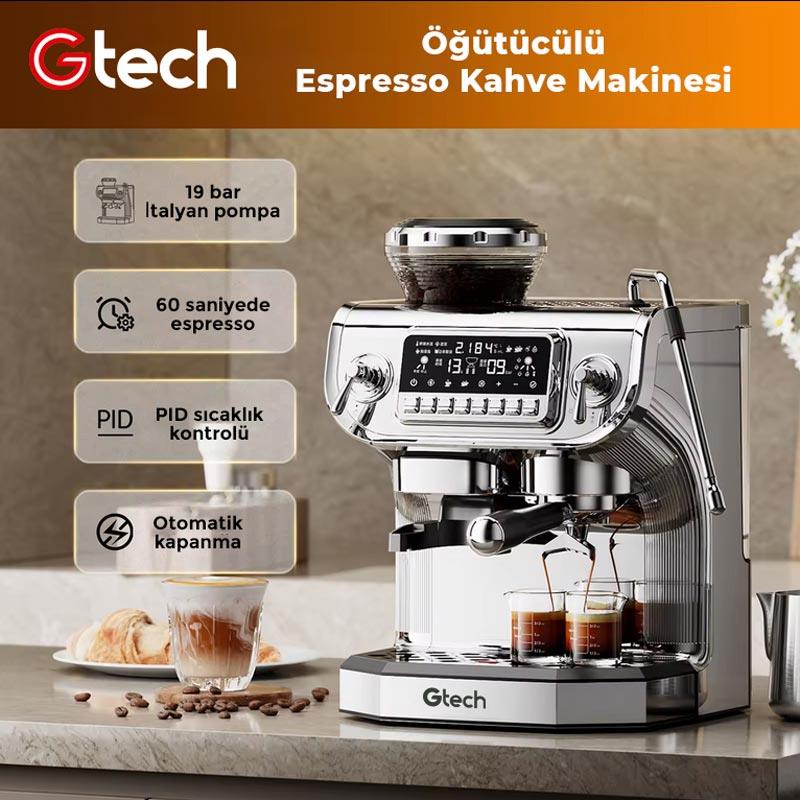 Gtech ST-530ED PID Tek Gruplu Ev Tipi Öğütücülü Espresso Kahve Makinesi (ST-530ED PID)