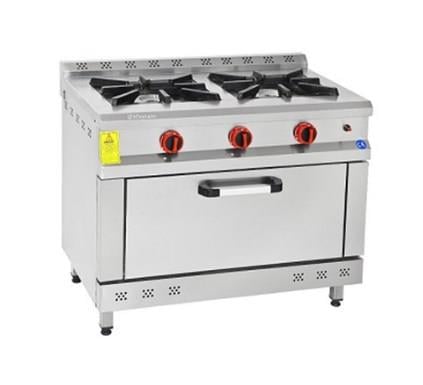 Himaksan 2 Ocak 1 Kuzine Gazlı ve Lpg Li 100X60X85 HMK-KZG 1060 (HMK-KZG 1060)