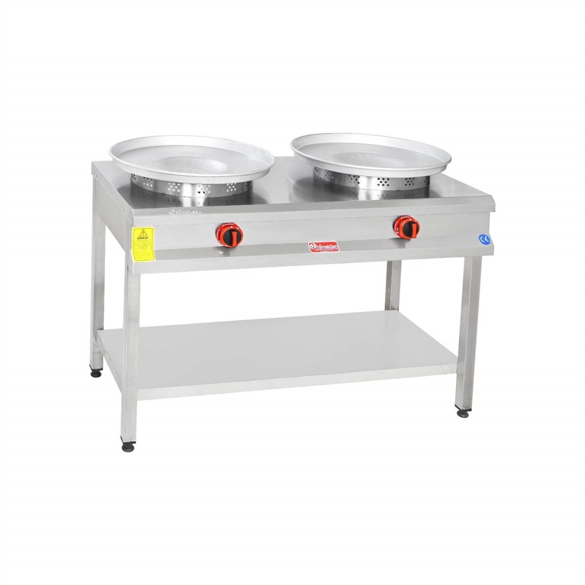 Himaksan 2 Li Taban Raflı Tantuni Ocağı Gazlı Ve Lpg Li HMK-TBTNOG 2 (HMK-TBTNOG 2)