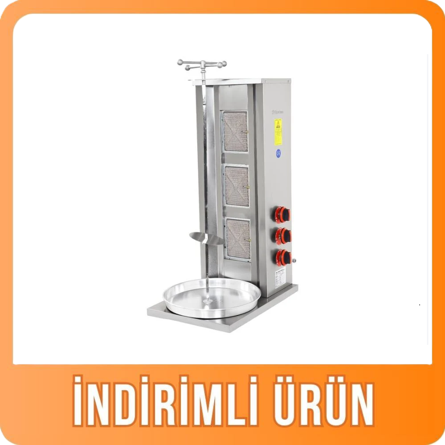 Himaksan 3 Lü Döner Ocağı Alttan Motorlu Gazlı ve Lpg Li HMK-AMDNG 3 (HMK-AMDNG 3)
