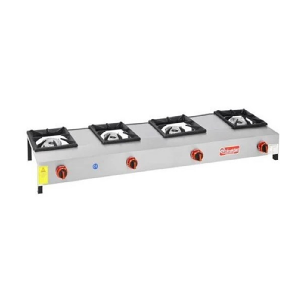 Himaksan 4 Lü Kısa Lokanta Ocağı Gazlı ve Lpg Li 192X45X25 Cm HMK-LKK-4 (HMK-LKK-4)