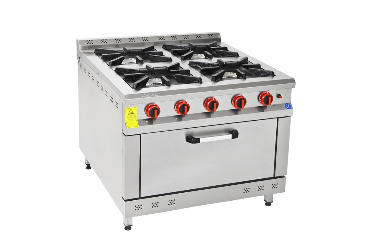 Himaksan 4 Lü Kuzine Gazlı Ve LPG Li 80X80X85 Cm HMK-KZG 880 (HMK-KZG 880)