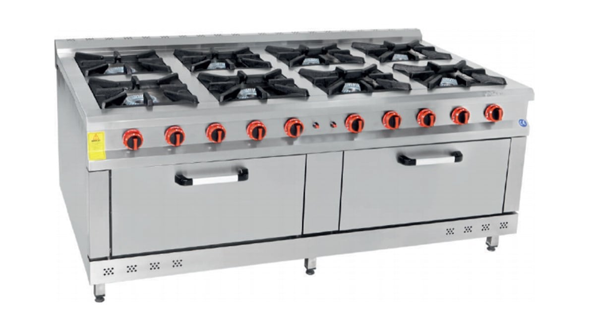 Himaksan 8 Li Kuzine 8 Ocak 2 Fırın Gazlı ve Lpg Li 200X100X85 Cm HMK-KZG 2010 (HMK-KZG 2010)