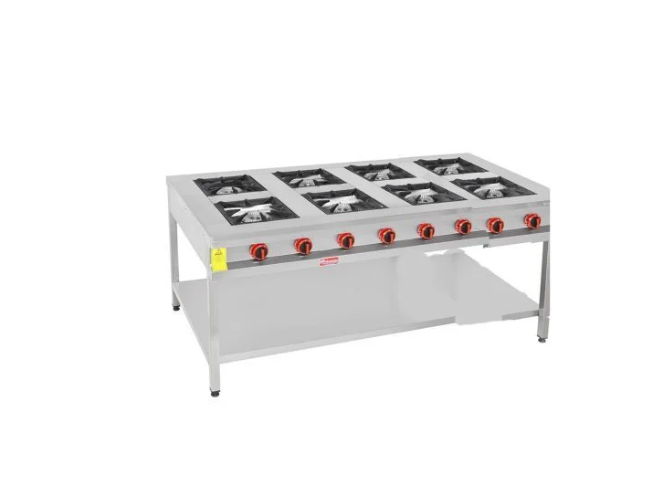 Himaksan 8 Li Taban Raflı Yer Ocağı Gazlı ve Lpg Li 200x100x85 Cm HMK-TBOG 2010 (HMK-TBOG 2010)