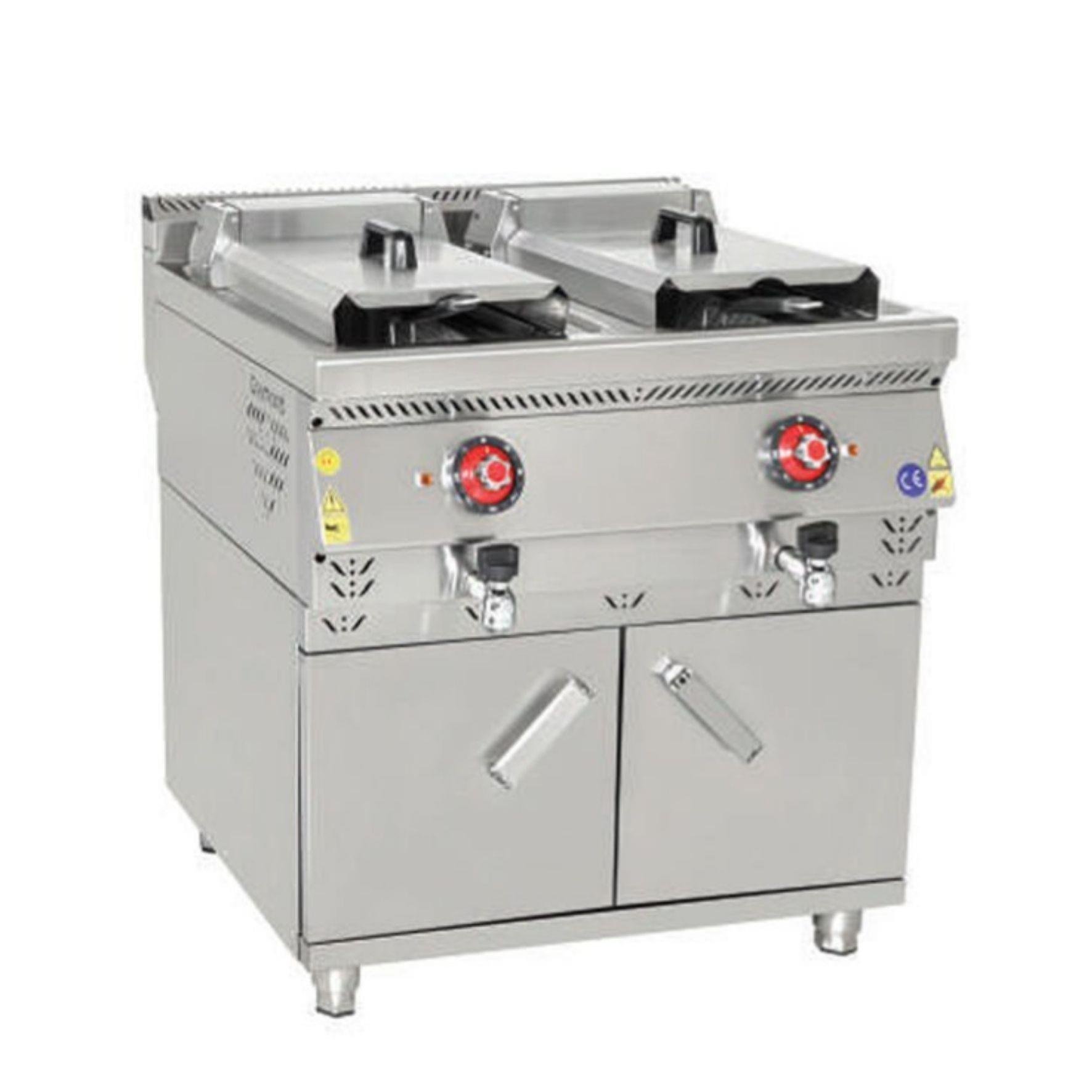 Himaksan Dolaplı 24+24 Litre Elektrikli Fritöz 80x90x85 cm HMK-DFE 898 (HMK-DFE 898)